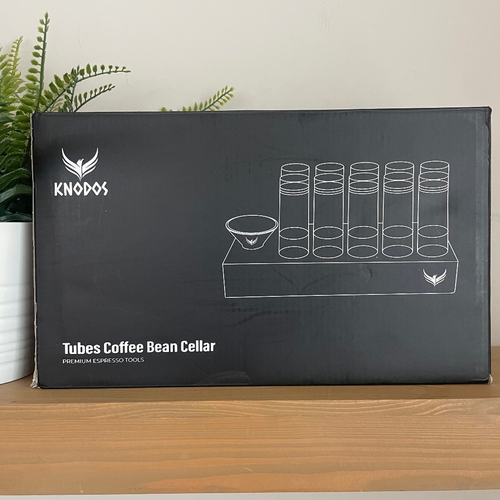 KNODOS Tubes Coffee Bean Cellar – Premium Espresso Storage Set (12 Tubes)